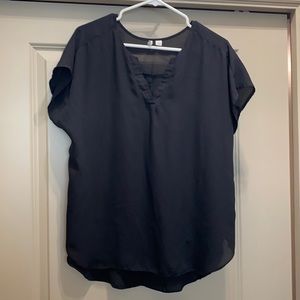 Black Large Blouse